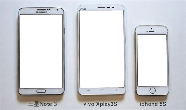 Samsung Galaxy Note 3 đọ màn hình với Vivo Xplay 3S và iPhone 5S