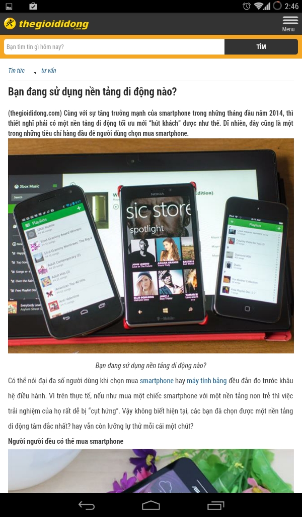 Font chữ hiển thị khá rõ nét