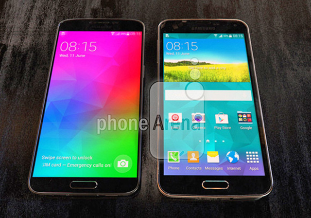 Samsung Galaxy F so dáng cùng Galaxy S5