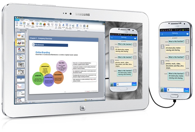 SideSync giúp các thiết bị Samsung hợp nhất