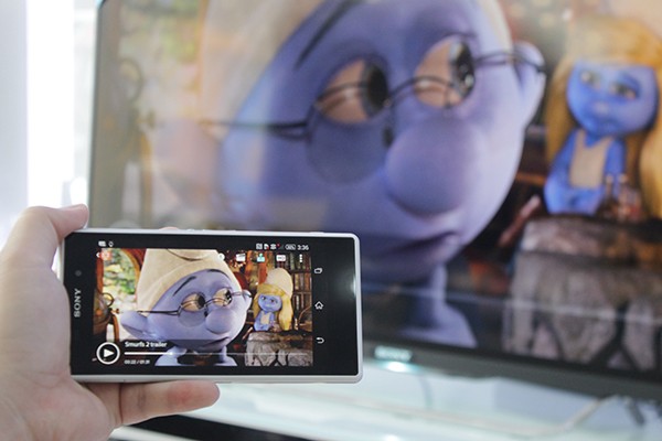 Screen Mirroring từ điện thoại Xperia sang tivi Sony