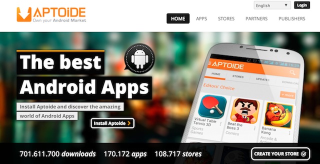 Kho ứng dụng Aptoide