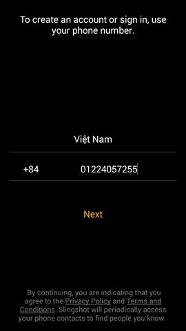 Đăng ký tài khoản bằng số điện thoại di động của bạn