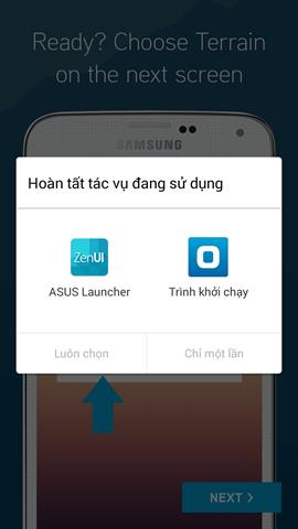 Biểu tượng Trình khởi chạy chính là Terrain Home
