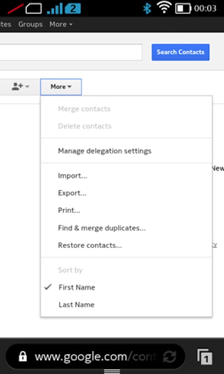Chép danh bạ Nokia XL