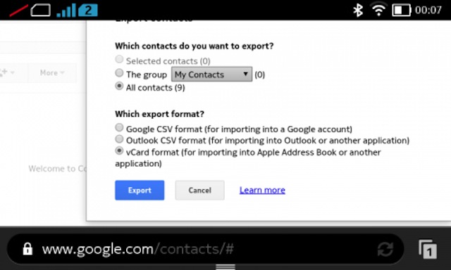 Chép danh bạ Nokia XL