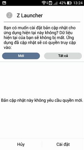 Sau đó bạn chọn cài đặt tiếp tục để bản nâng cấp được áp dụng có hiệu lực