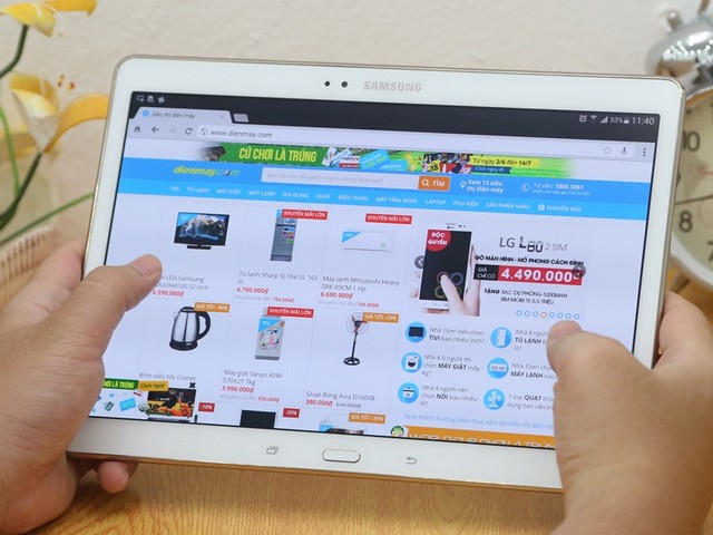 Trên tay Samsung Galaxy Tab S 10.5 tại DienmayXANH.com