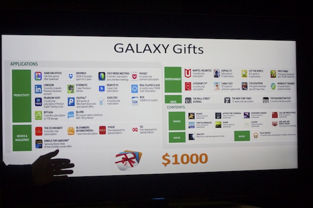 Nhiều quà tặng giá trị của Samsung đi kèm với Tab S