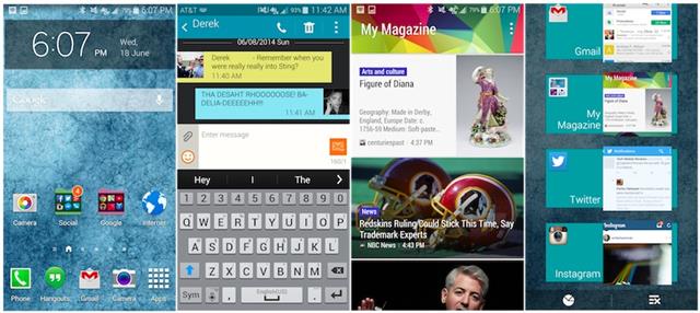 Máy khởi chạy cùng nền tảng Android 4.4.2 KitKat với giao diện TouchWiz mới nhất của Samsung