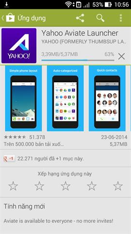 Yahoo Aviate Launcher được cung cấp miễn phí trên Play Store. Tải về tại đây