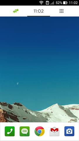 Giao diện chính của Yahoo Aviate Launcher