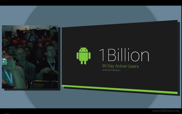 Đã có tới một tỷ người dùng Android