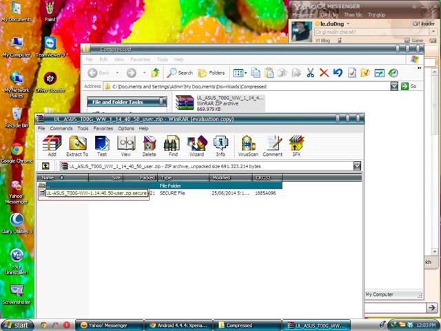 Giải nén file .Zip vừa mới tải về