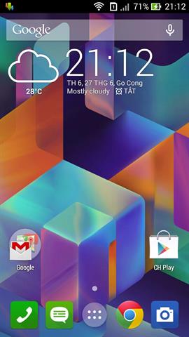 Giao diện màn hình chính