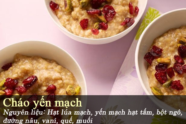 Ch&aacute;o yến mạch bổ dưỡng