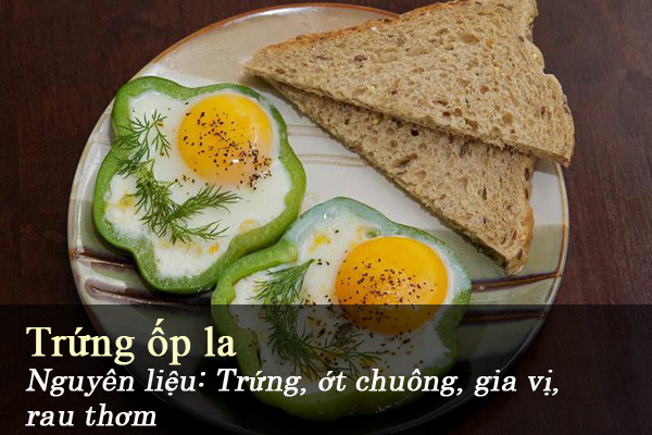 Trứng ốp la tạo h&igrave;nh độc đ&aacute;o với ớt chu&ocirc;ng