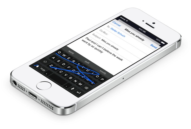 iOS 8 đã hỗ trợ bàn phím bên ngoài
