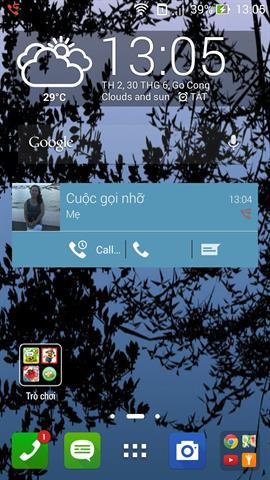 Thông báo cuộc gọi nhỡ