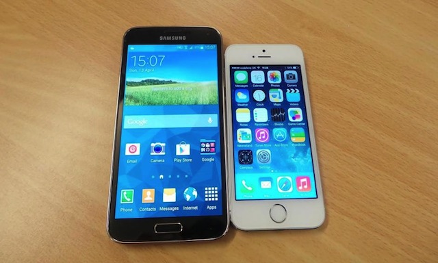 Samsung Galaxy S5 và iPhone 5s