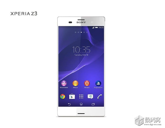 Ảnh hoàn chỉnh của Xperia Z3