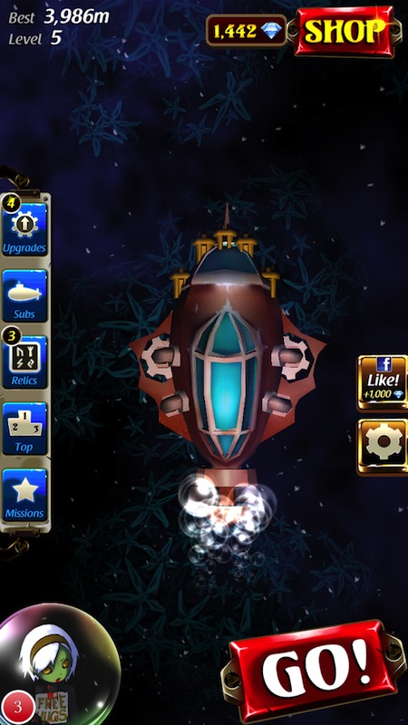 Thu thập tài nguyên và nâng cấp tàu ngầm