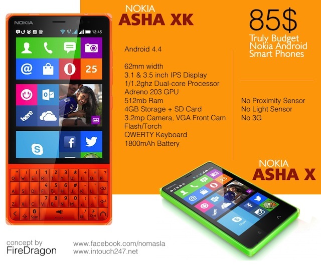 Nokia Asha XK và Nokia Asha X