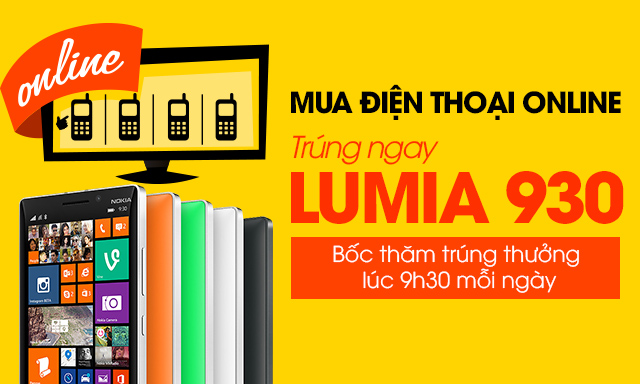 Mua điện thoại online - Trúng Nokia Lumia 930 Mua điện thoại online - Trúng Nokia Lumia 930
