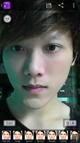 Sau khi đã chọn chế độ làm đẹp Natural