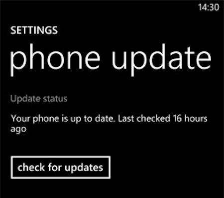 Vào Settings > Phone Update