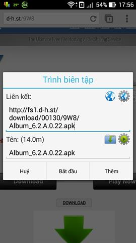Tải file .apk Sony Album v6.2.A.0.22 về tại đây và cài đặt như bình thường