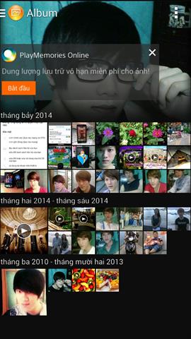 Dịch vụ lưu trữ trực tuyến PlayMemories Online