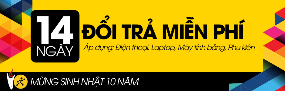 14 ngày đổi trả miễn phí