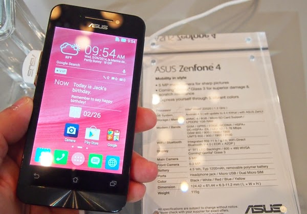 Asus Zenfone 4.5 inch bản nâng cấp đáng tiền