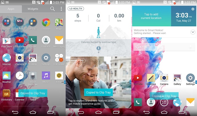 Giao diện Flat UI trên LG G3