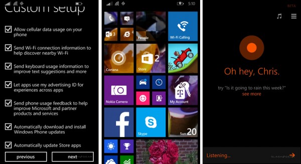Ảnh chụp màn hình giao diện Windows Phone 8.1 trên Nokia Lumia 635