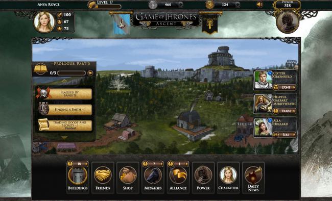 hệ thống nhiệm vụ trong game of thrones