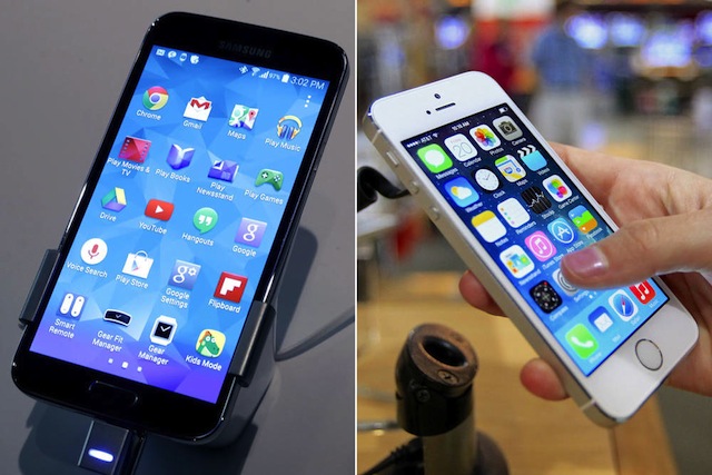 Galaxy S5 vs iPhone 5s