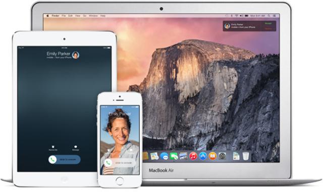 Nhận cuộc gọi đến iPhone ngay trên iPad và Mac thông qua kết nối Wifi