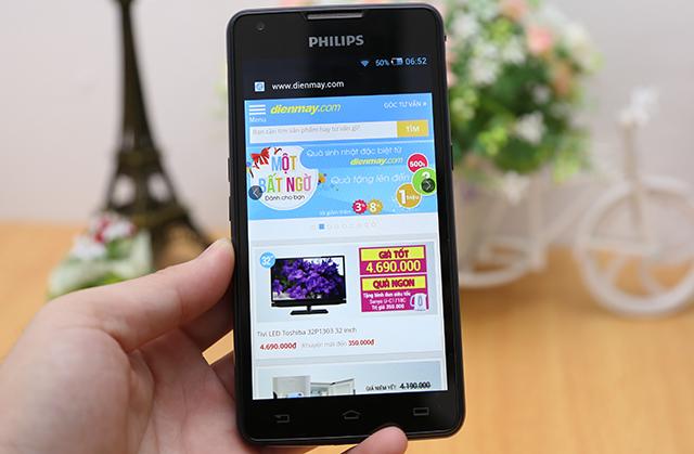 Màn hình IPS 5 inch của Philips Xenium W6610