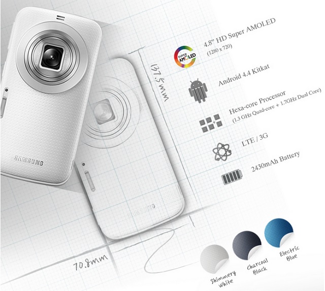 Samsung Galaxy K Zoom sở hữu cấu hình lý tưởng, và một camera cao cấp