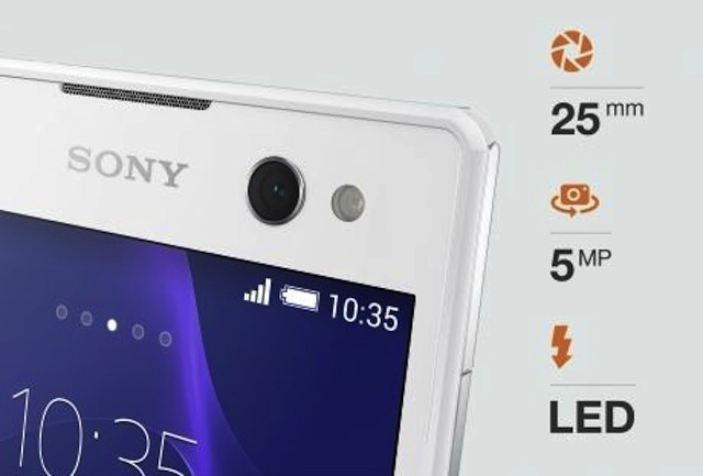 Xperia C3 có camera trước cực tốt