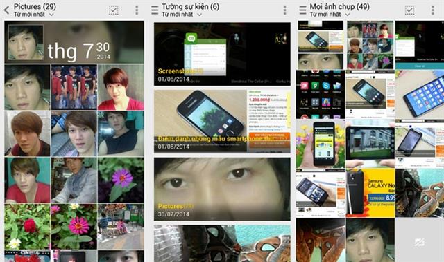 Giao diện trình duyệt ảnh cũng được thay đổi đôi chút