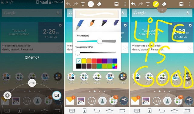 Bạn có thể vẽ những gì mình thích với LG QMemo+