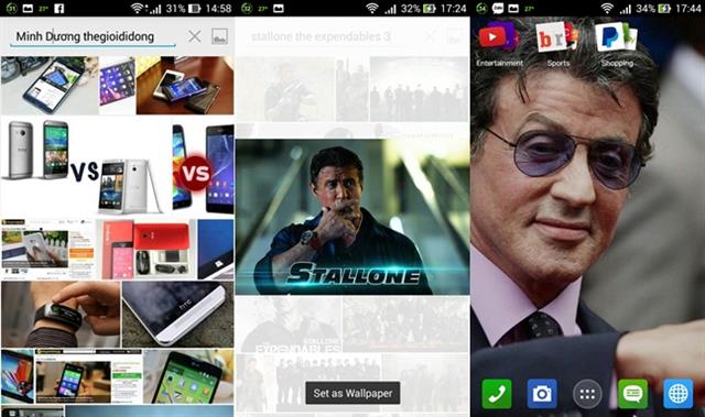 Nhiều tùy chọn thay đổi hình nền