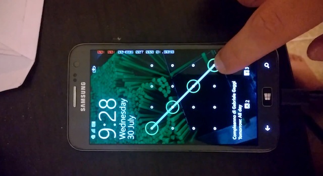 Thiết bị được mở khoá