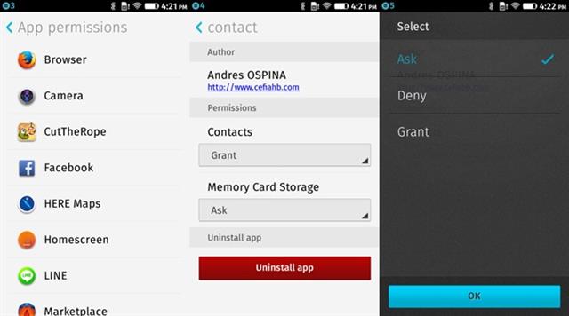 Kiểm soát quyền cá nhân cho mỗi ứng dụng, game