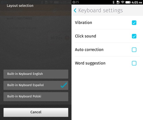 Tùy chọn ngôn ngữ hệ thống và cài đặt bàn phím