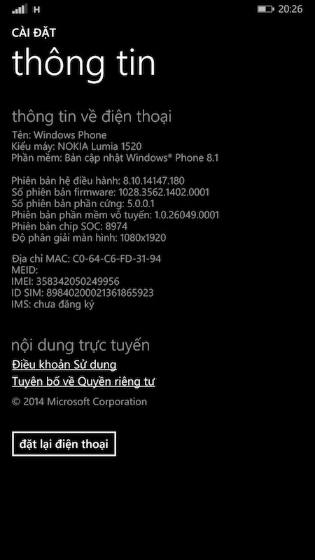 Thông báo bản cập nhật mới