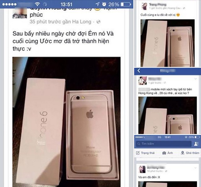 Thanh niên khoe có iPhone 6